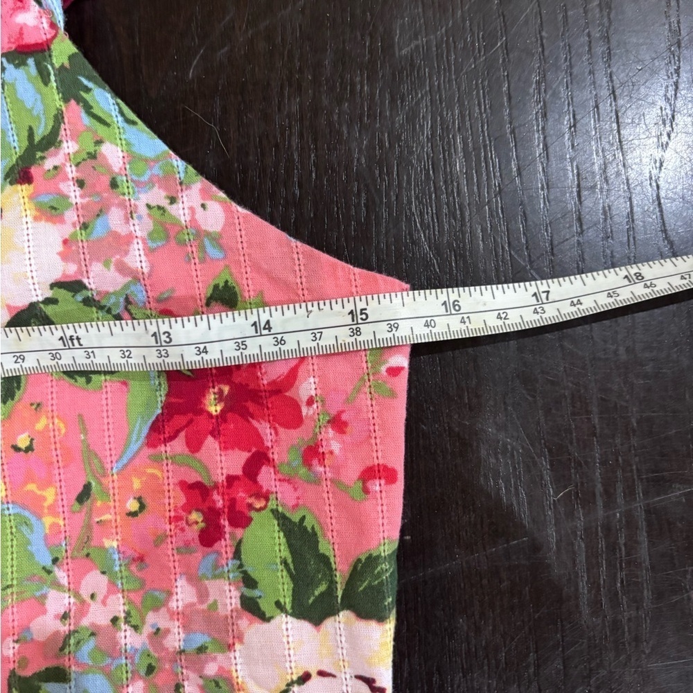 Zunie Girl Sleeveless Pink Floral Dress Size XL 14/16 - Picture 6 of 12